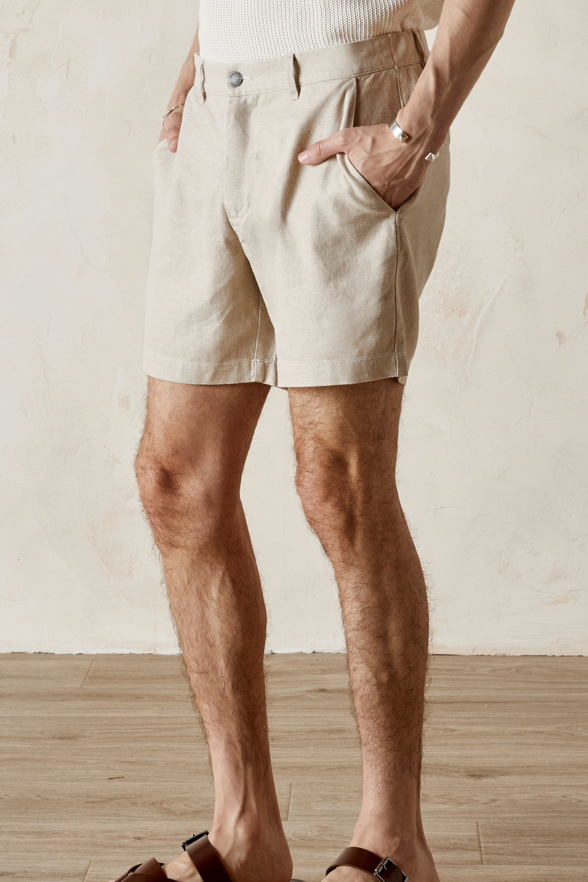 CALEB Back Elastic Twill Short