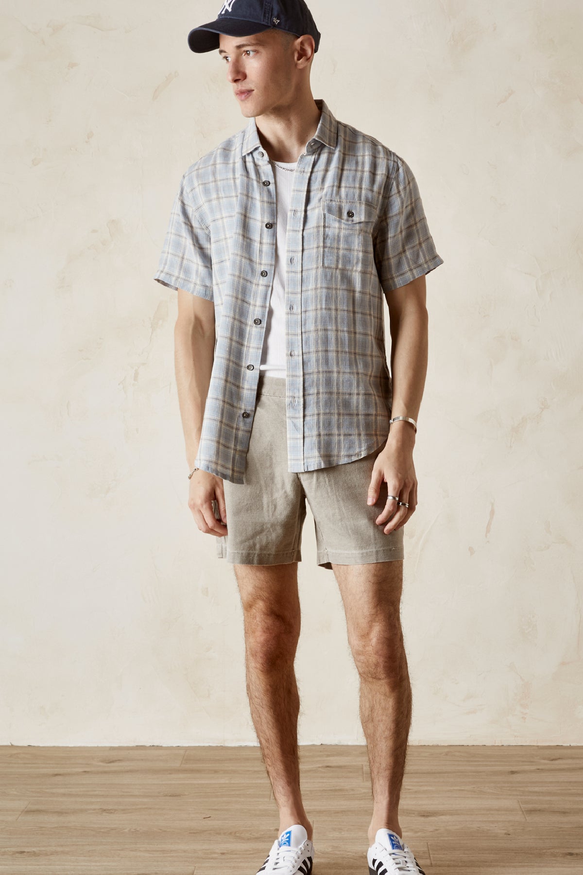 CALEB Back Elastic Twill Short