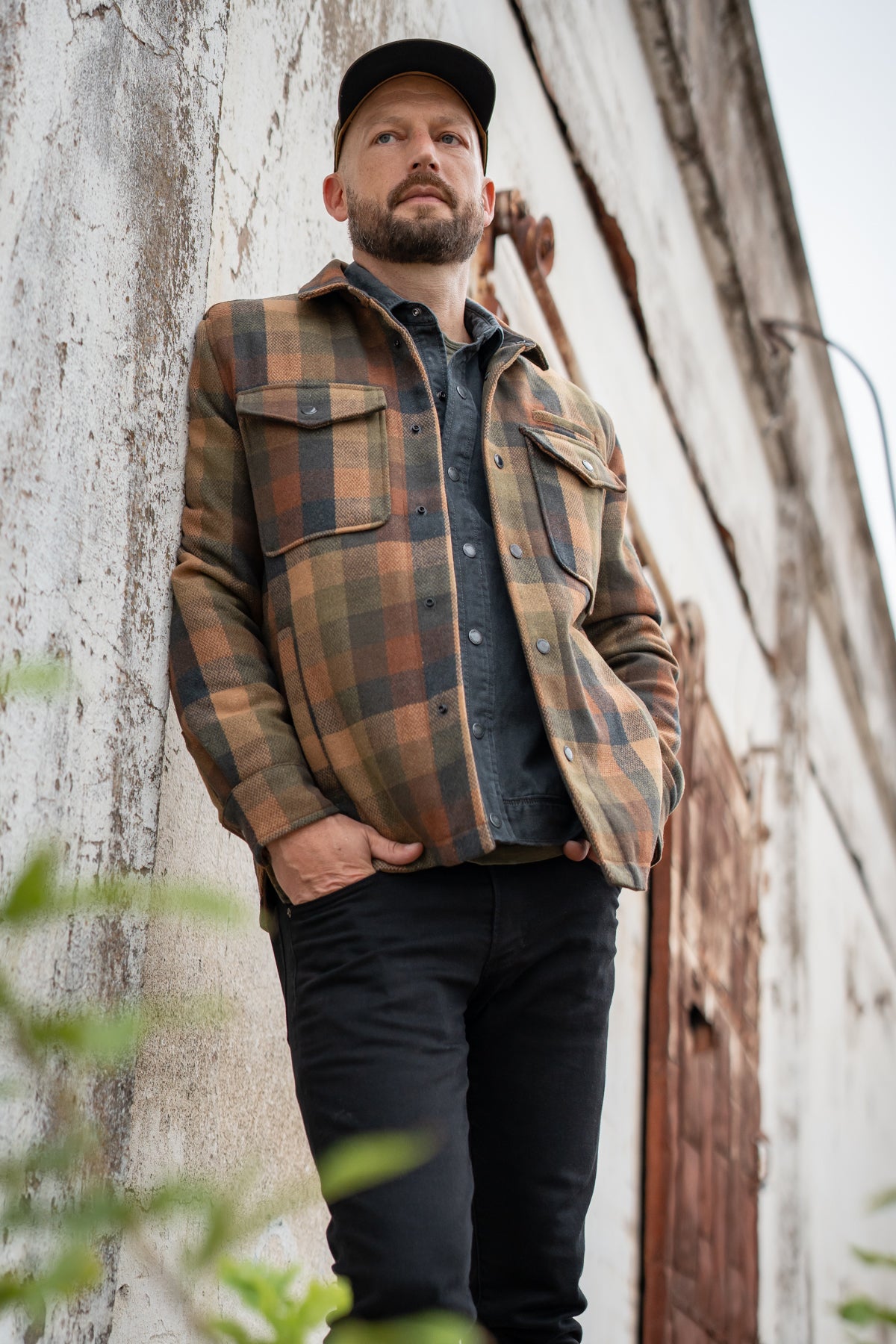 GUNNISON Wool Blend Plaid Jacket
