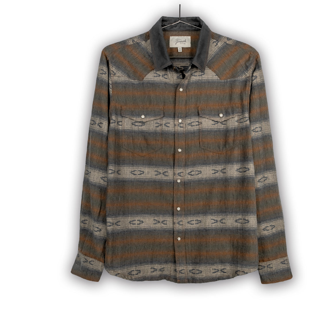 OZARK  Jacquard Stripe Woven Shirt