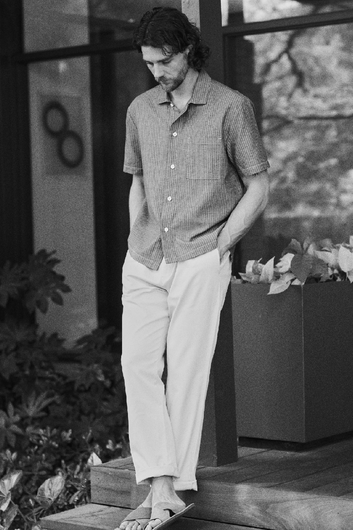 JOSEF - DOUBLE CLOTH STRIPE SHIRT