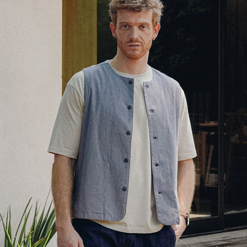 AERO - PINSTRIPE TEXTURED VEST