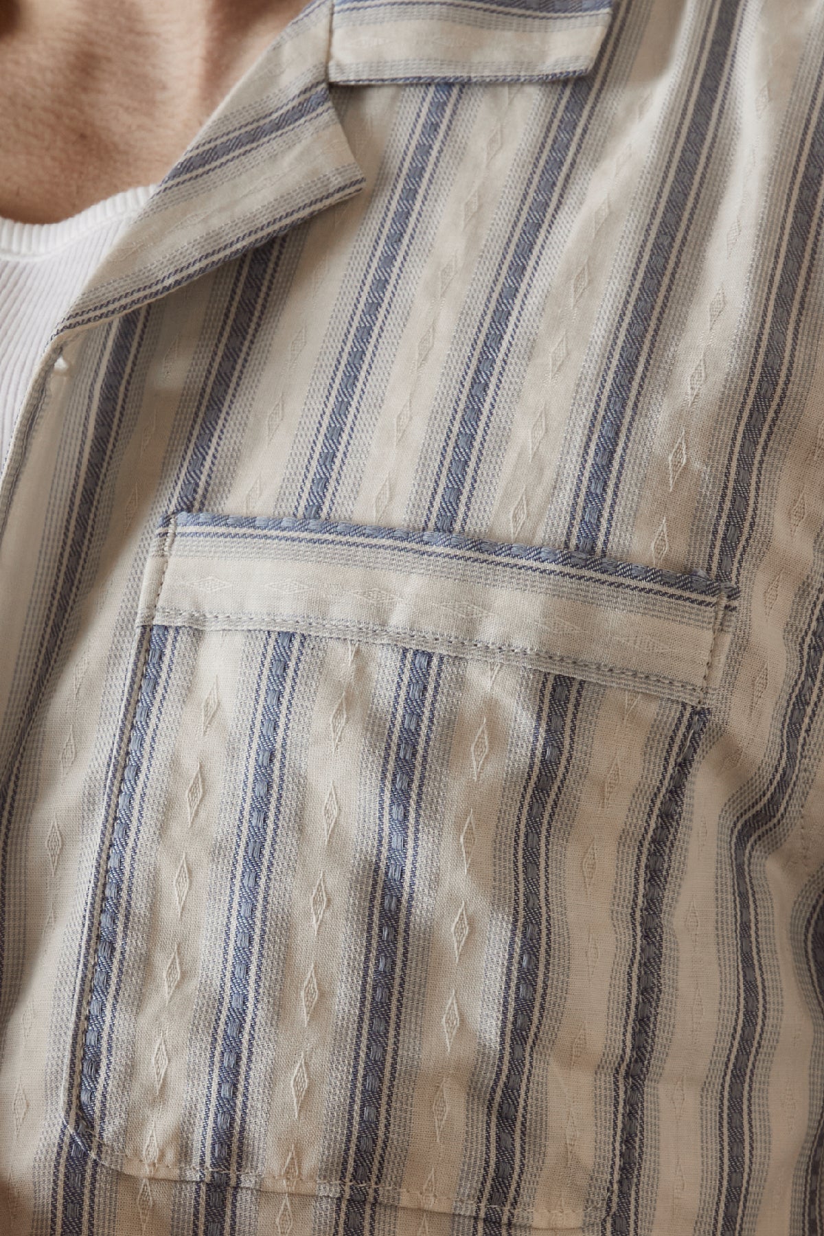 JULIAN Stripe Dobby Camp Shirt