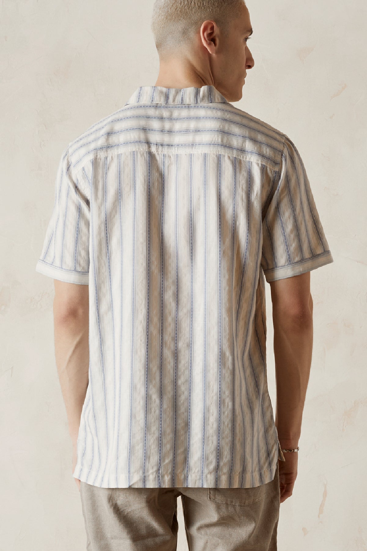 JULIAN Stripe Dobby Camp Shirt