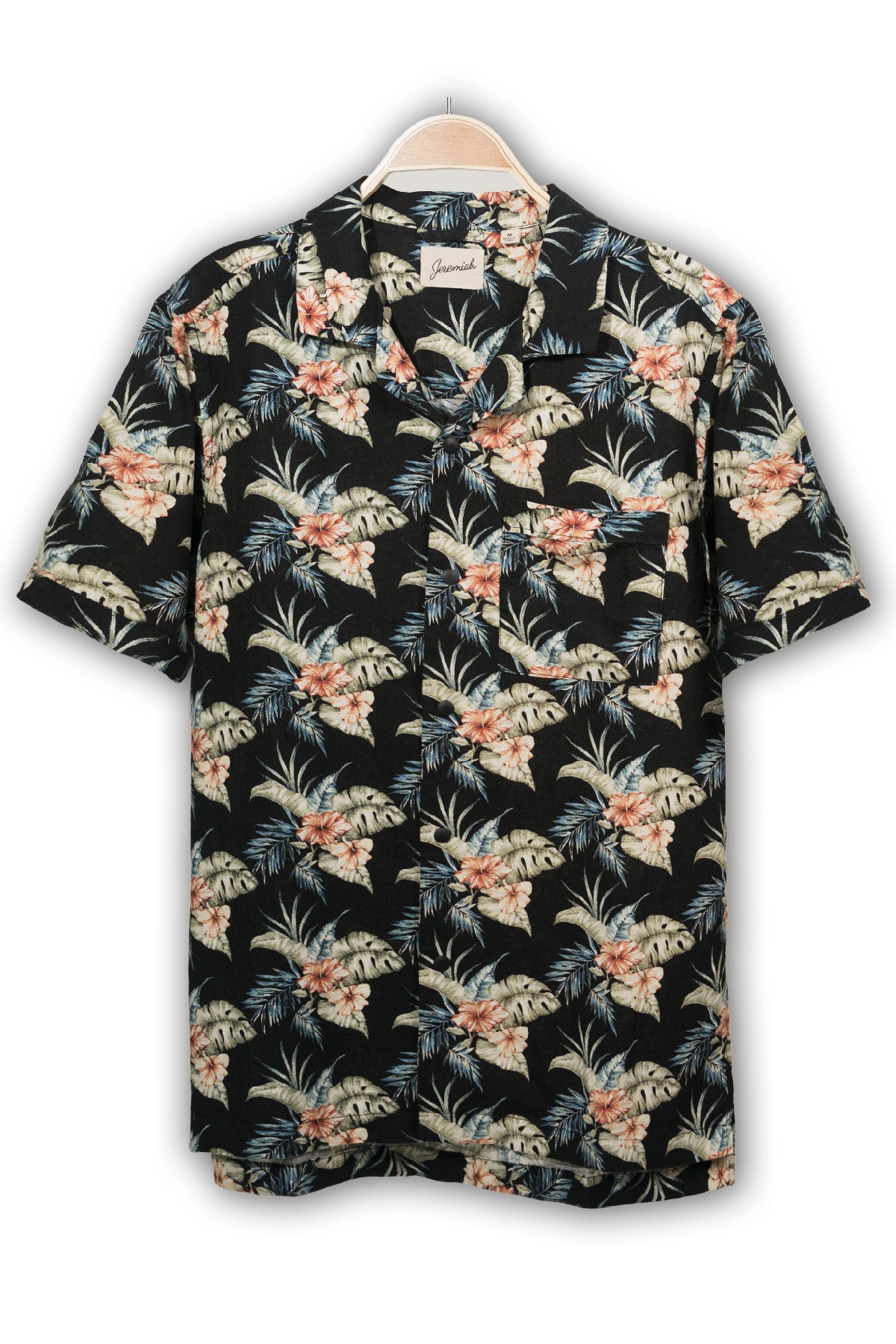KONA Printed Linen Viscose Camp Shirt