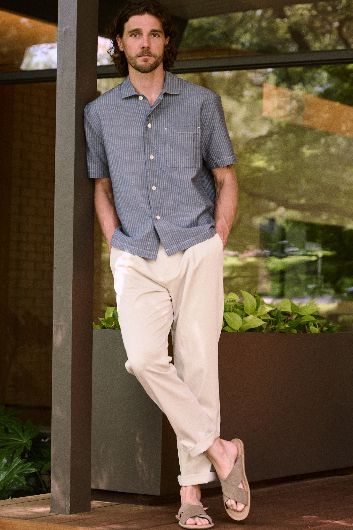LLOYD - DRAWSTRING ELASTIC TWILL TROUSER