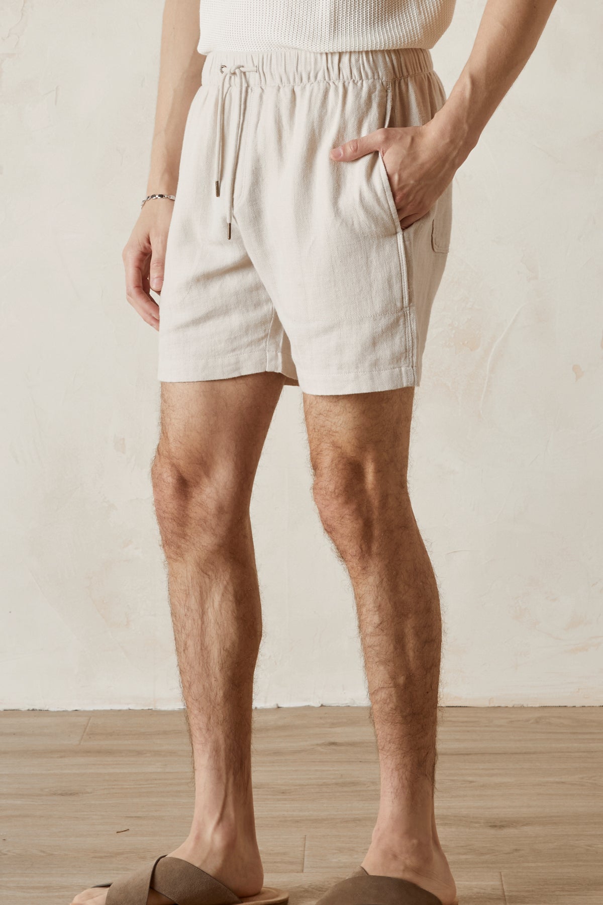 PHINEAS Linen Cotton Elastic Short