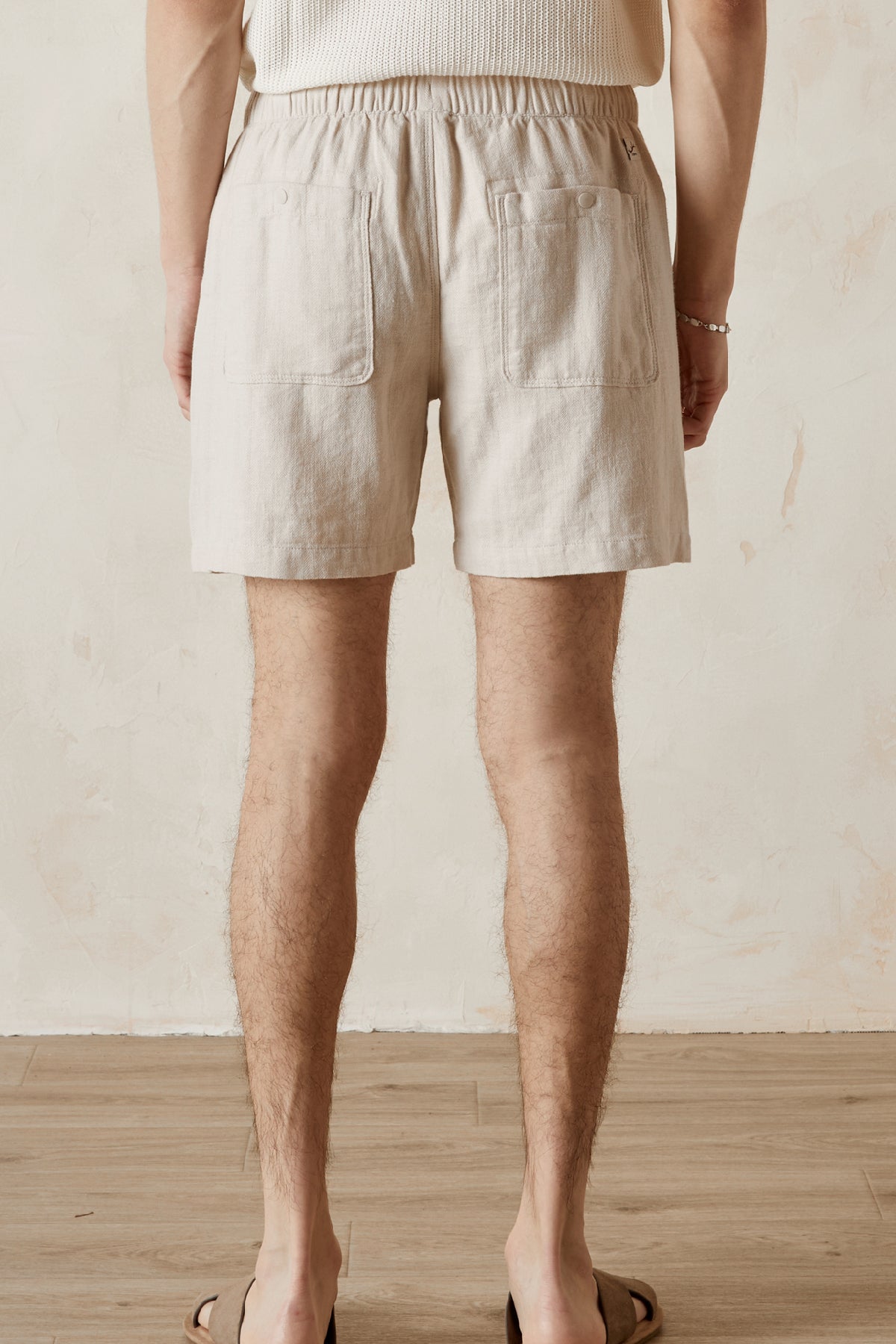 PHINEAS Linen Cotton Elastic Short
