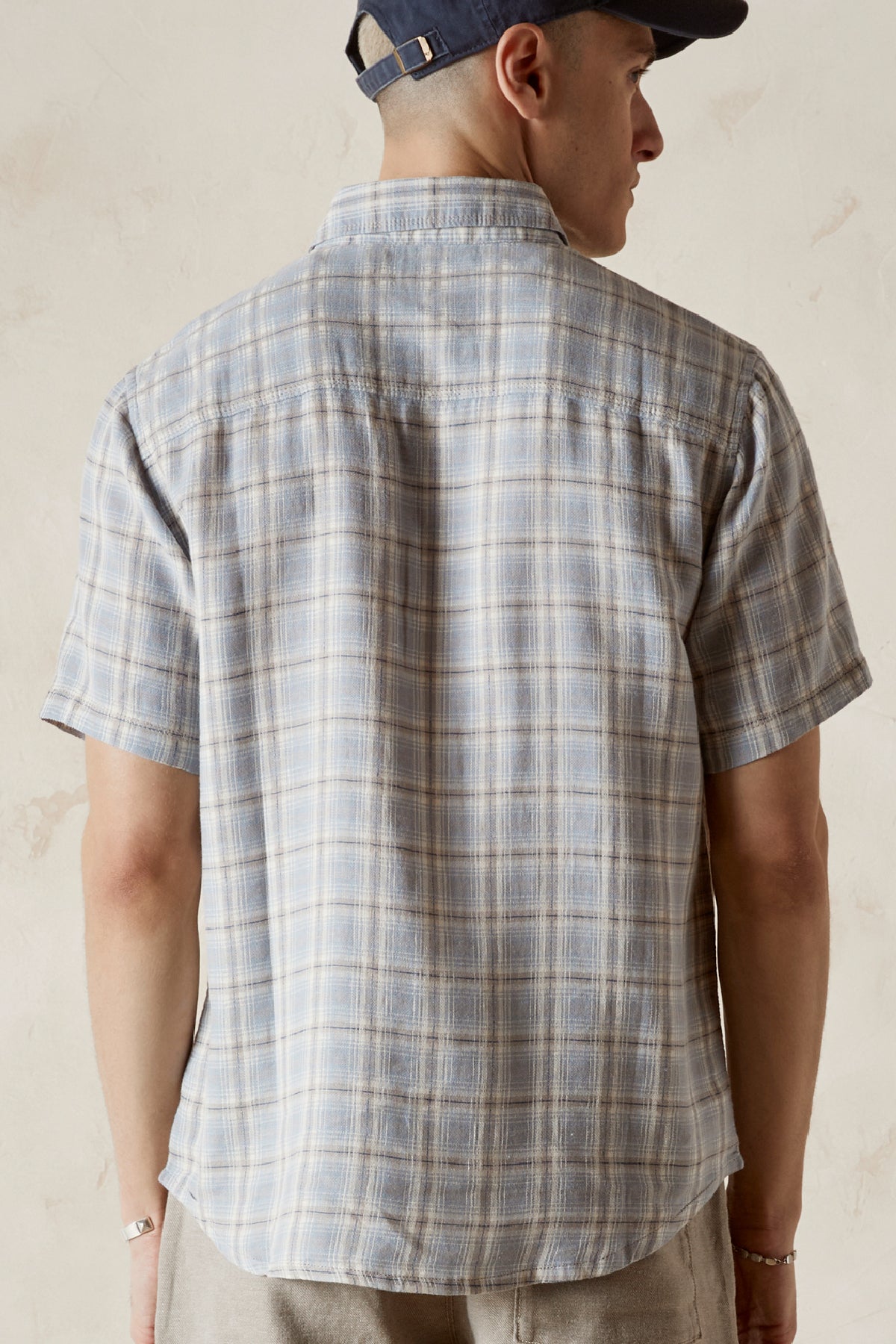 REED Cotton Linen Plaid Shirt