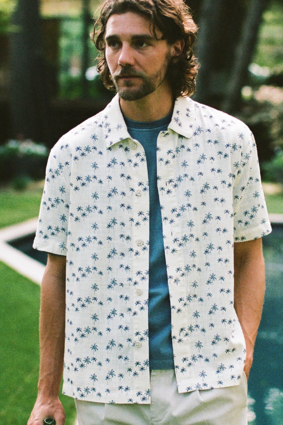 VENICE - PRINTED COTTON CROSSHATCH WOVEN