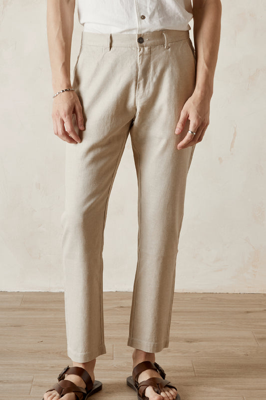 ARCH  Twill Back Elastic Cropped Pant