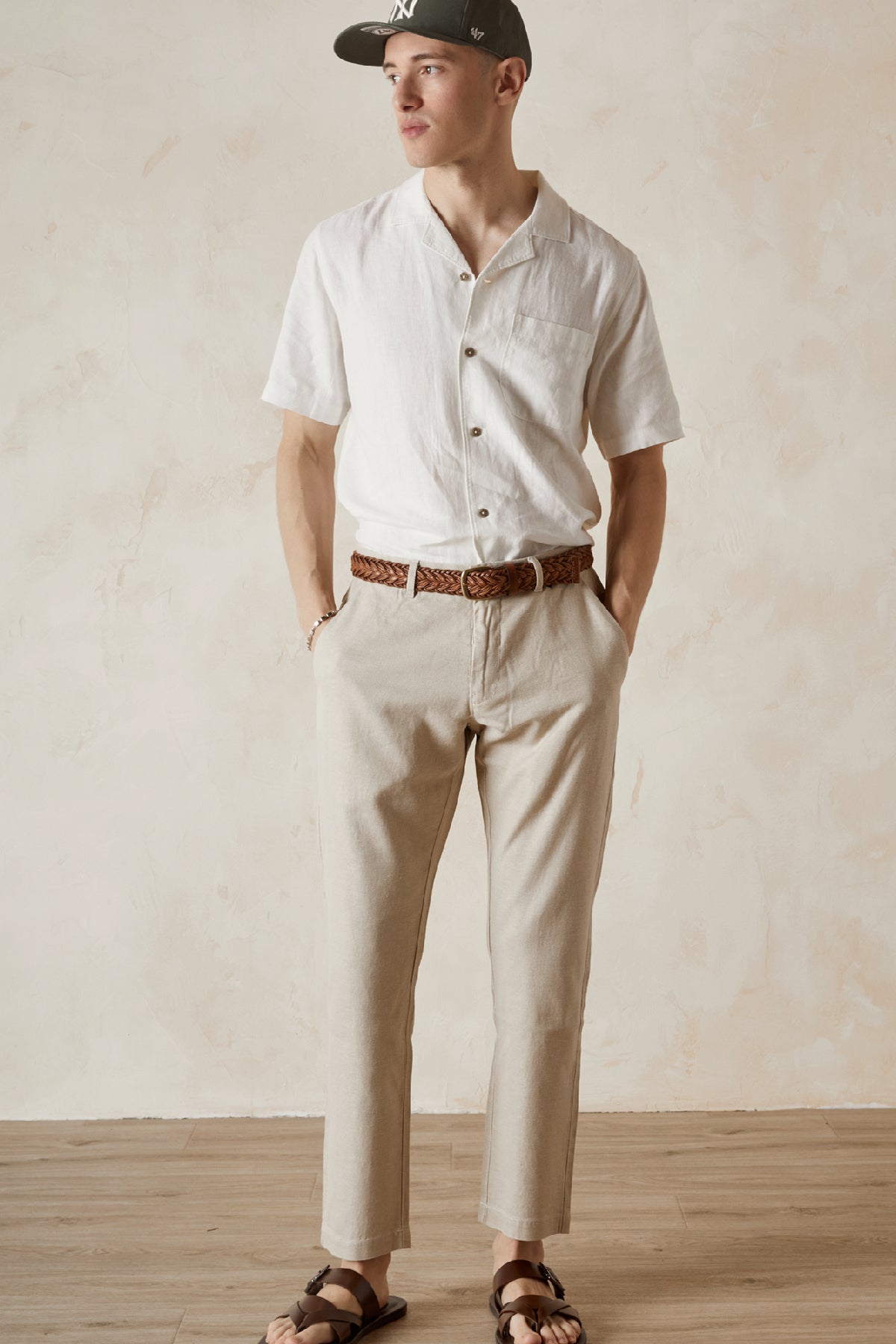 ARCH  Twill Back Elastic Cropped Pant