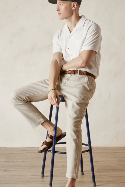 ARCH  Twill Back Elastic Cropped Pant