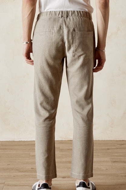 ARCH  Twill Back Elastic Cropped Pant