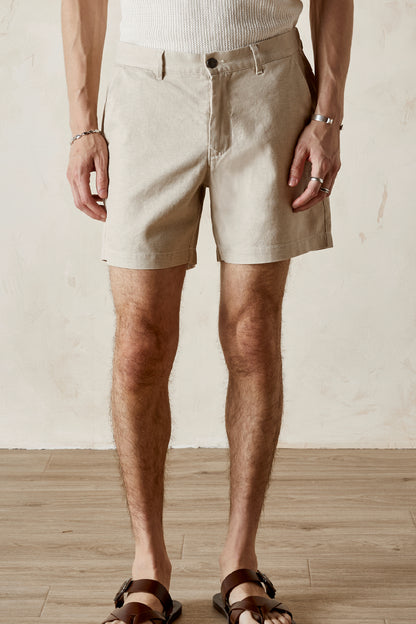 CALEB  Back Elastic Twill Short