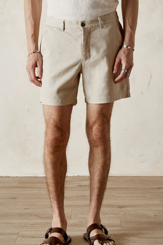 CALEB  Back Elastic Twill Short
