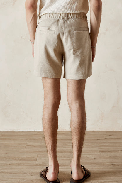 CALEB  Back Elastic Twill Short