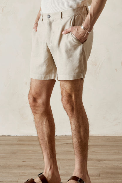 CALEB  Back Elastic Twill Short