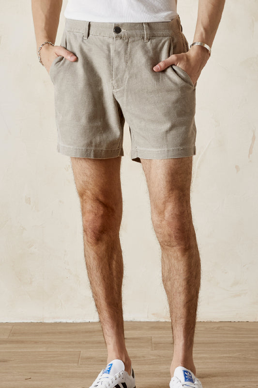 CALEB  Back Elastic Twill Short