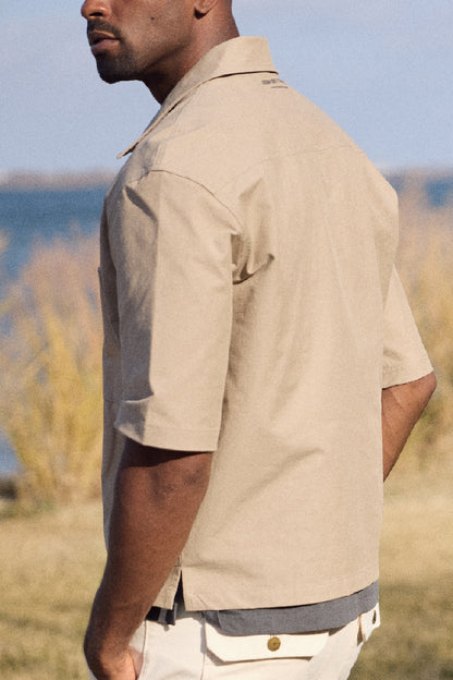 CLANCY - STRETCH FULL ZIP SHIRT JACKET