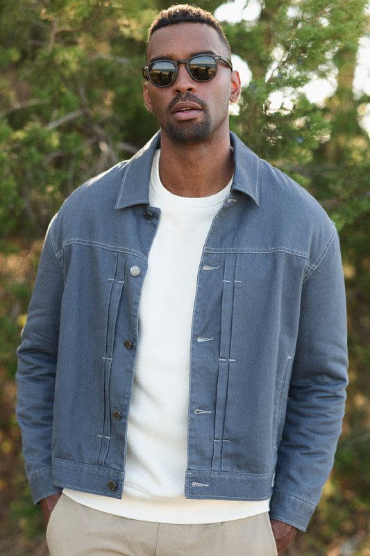 CODY - HERRINGBONE PLEATED JACKET