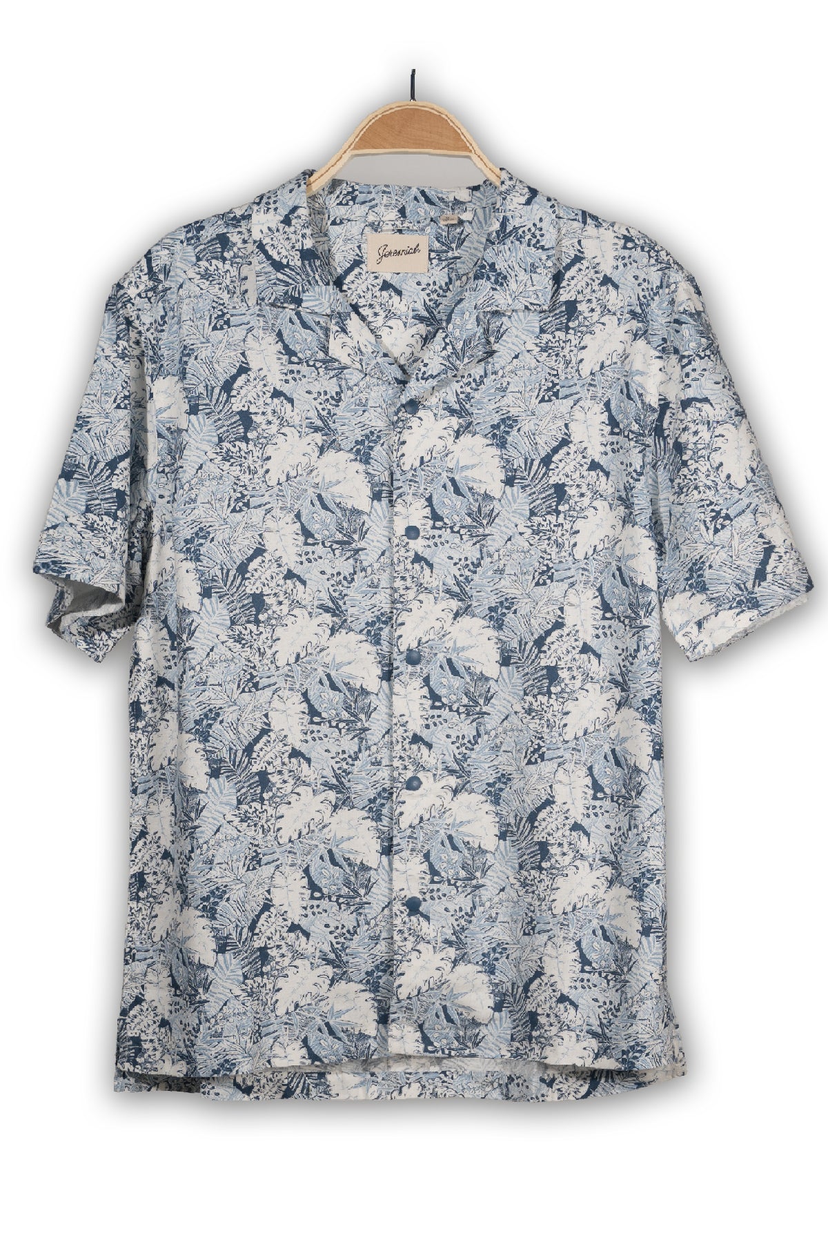 COSTA  Printed Linen Rayon Camp Shirt