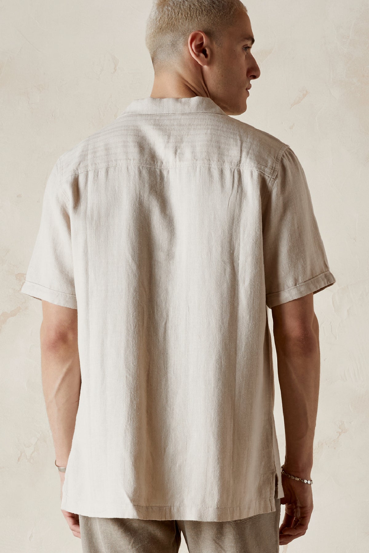 DIEGO Herringbone Camp Shirt
