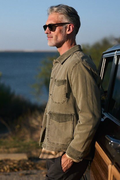 EVERETTE - STRETCH CANVAS CHORE JACKET