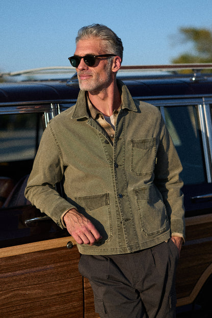 EVERETTE - STRETCH CANVAS CHORE JACKET