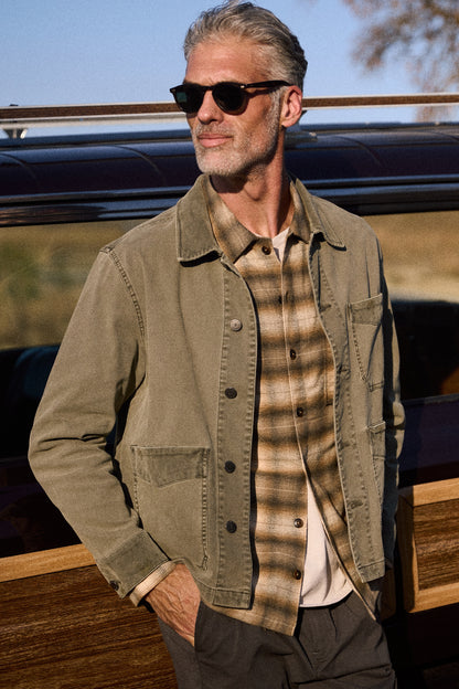 EVERETTE - STRETCH CANVAS CHORE JACKET