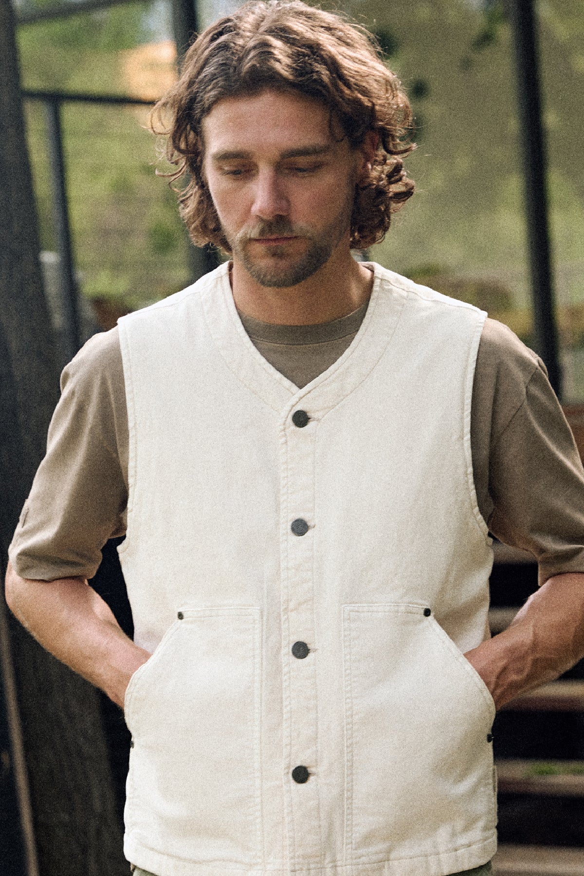 GORDON - STRETCH CANVAS VEST