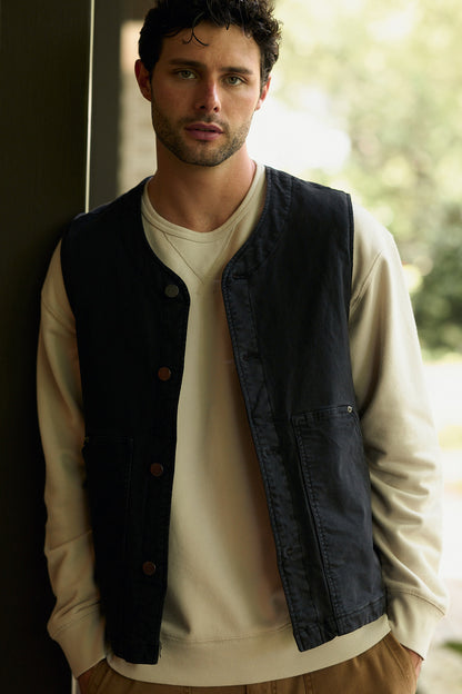 GORDON - STRETCH CANVAS VEST