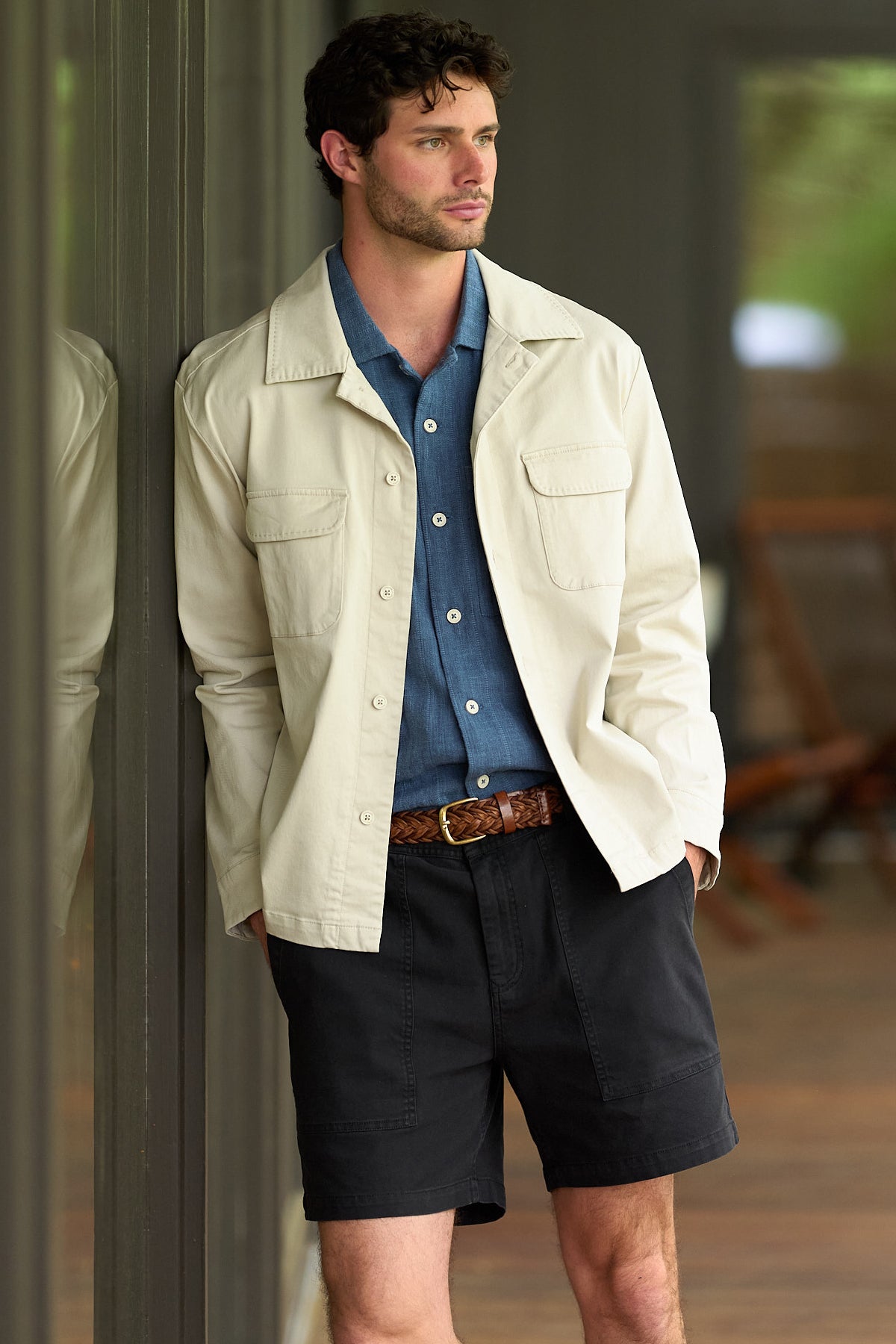 IAN - GARMENT OVERDYED CANVAS SHORT