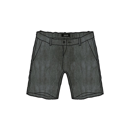 DRESDEN - LINEN COTTON HALF ELASTIC SHORT
