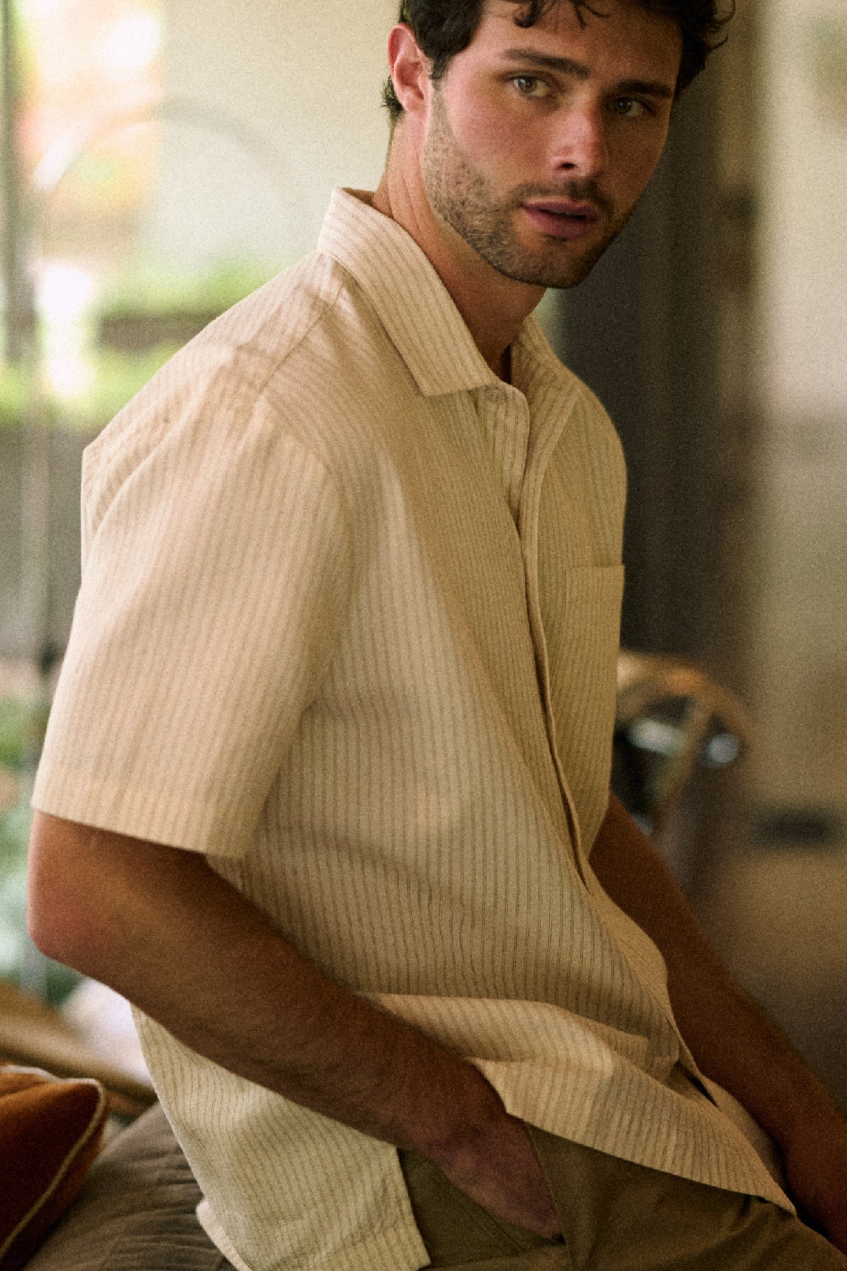 JOSEF - DOUBLE CLOTH STRIPE SHIRT