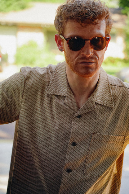 BEECHWOOD - PRINTED STRETCH CAMP SHIRT