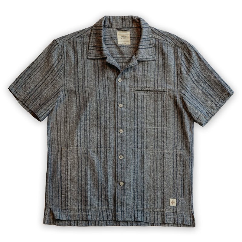 AMBROSE - LINEN COTTON STRIPE WOVEN
