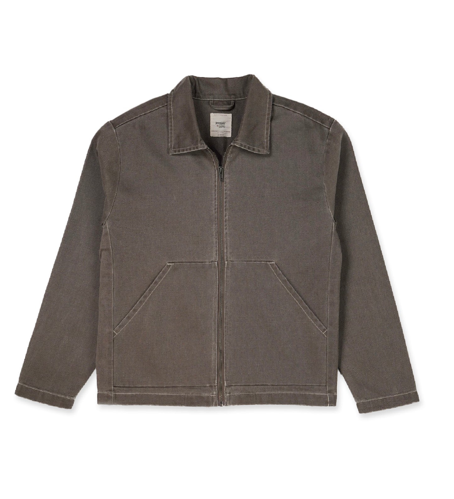 EASTON - WASHED HEAVY TWILL ZIP JACKET