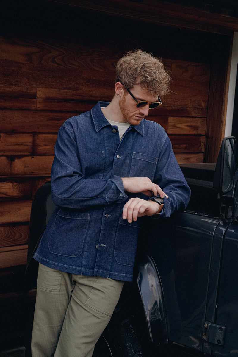 SULLIVAN - INDIGO KNIT STRETCH CHORE JACKET