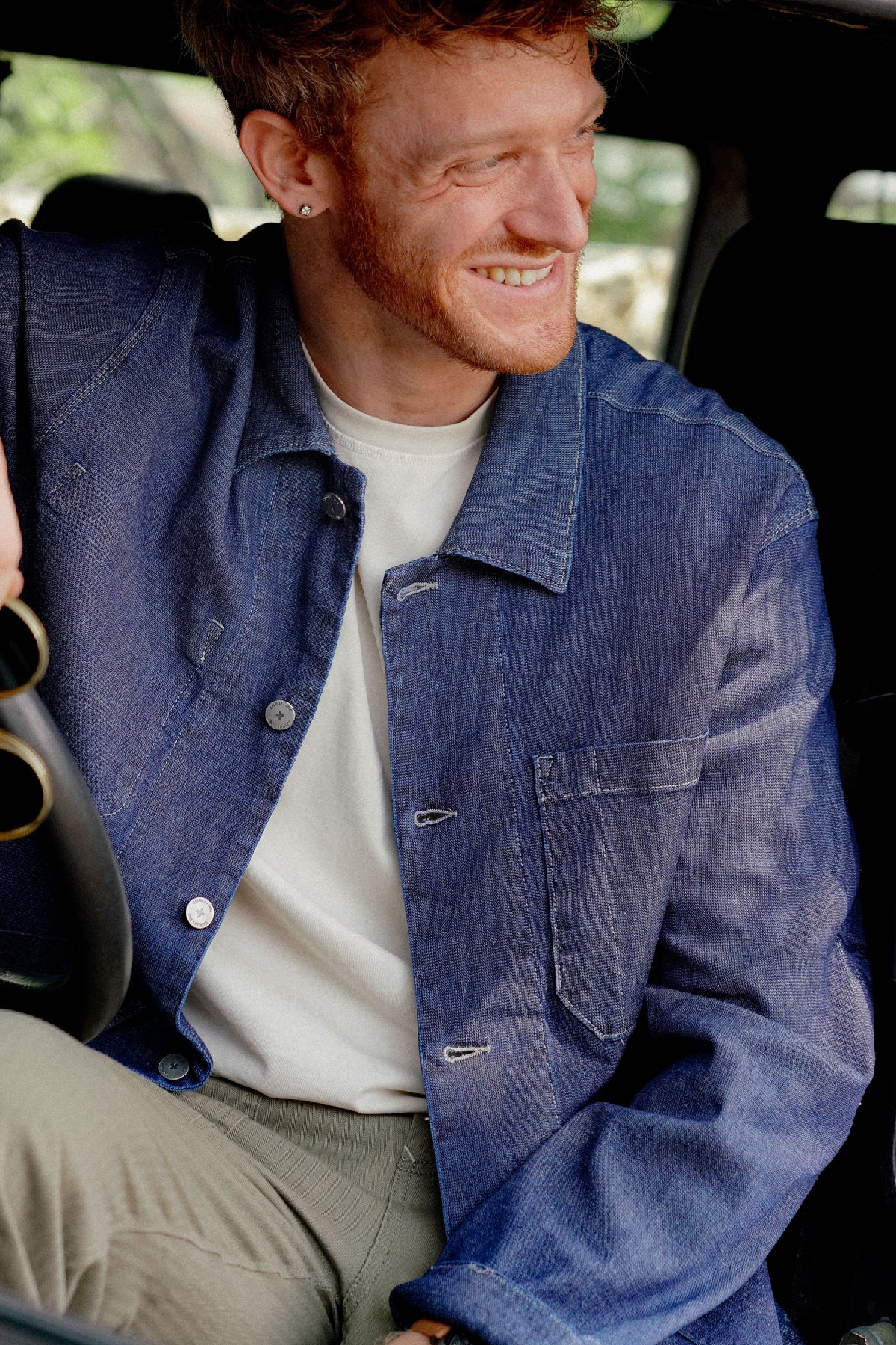 SULLIVAN - INDIGO KNIT STRETCH CHORE JACKET