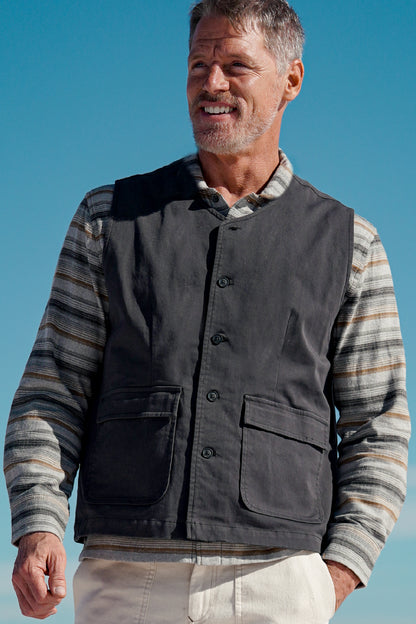 KANE - COTTON NYLON STRETCH TWILL VEST