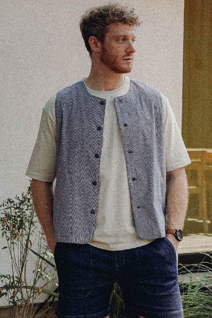 AERO - PINSTRIPE TEXTURED VEST