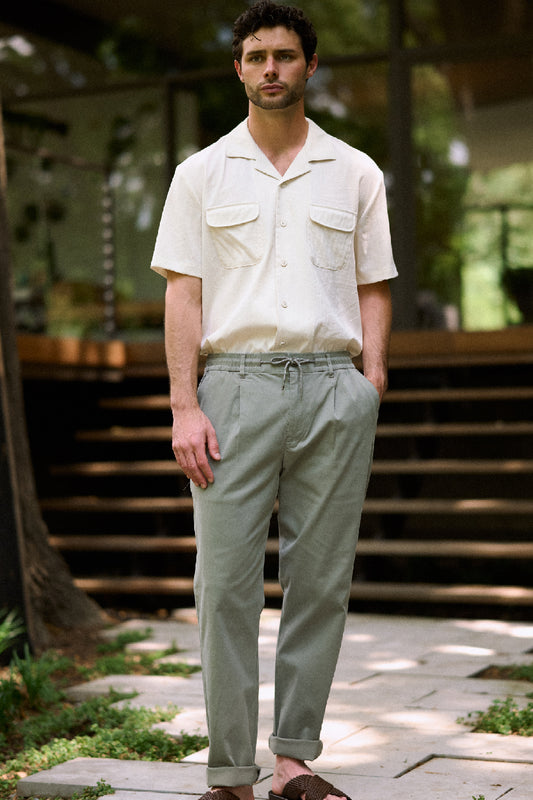 KNOLL - RAYON BLEND STRETCH CAMP SHIRT