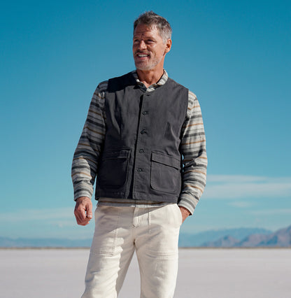 KANE - COTTON NYLON STRETCH TWILL VEST