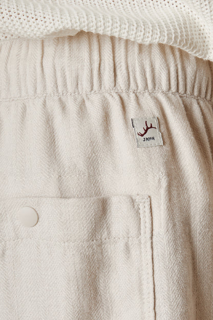 PHINEAS  Linen Cotton Elastic Short