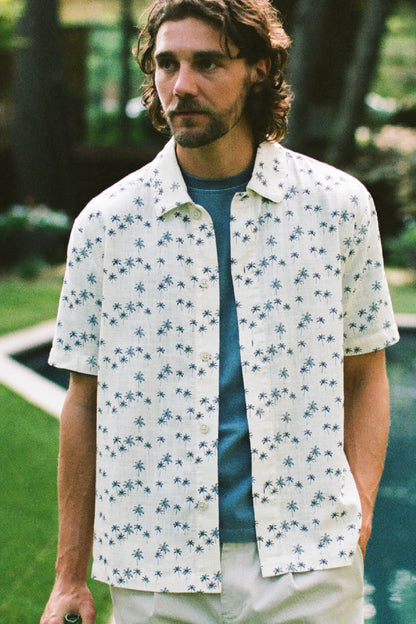 VENICE - PRINTED COTTON CROSSHATCH WOVEN