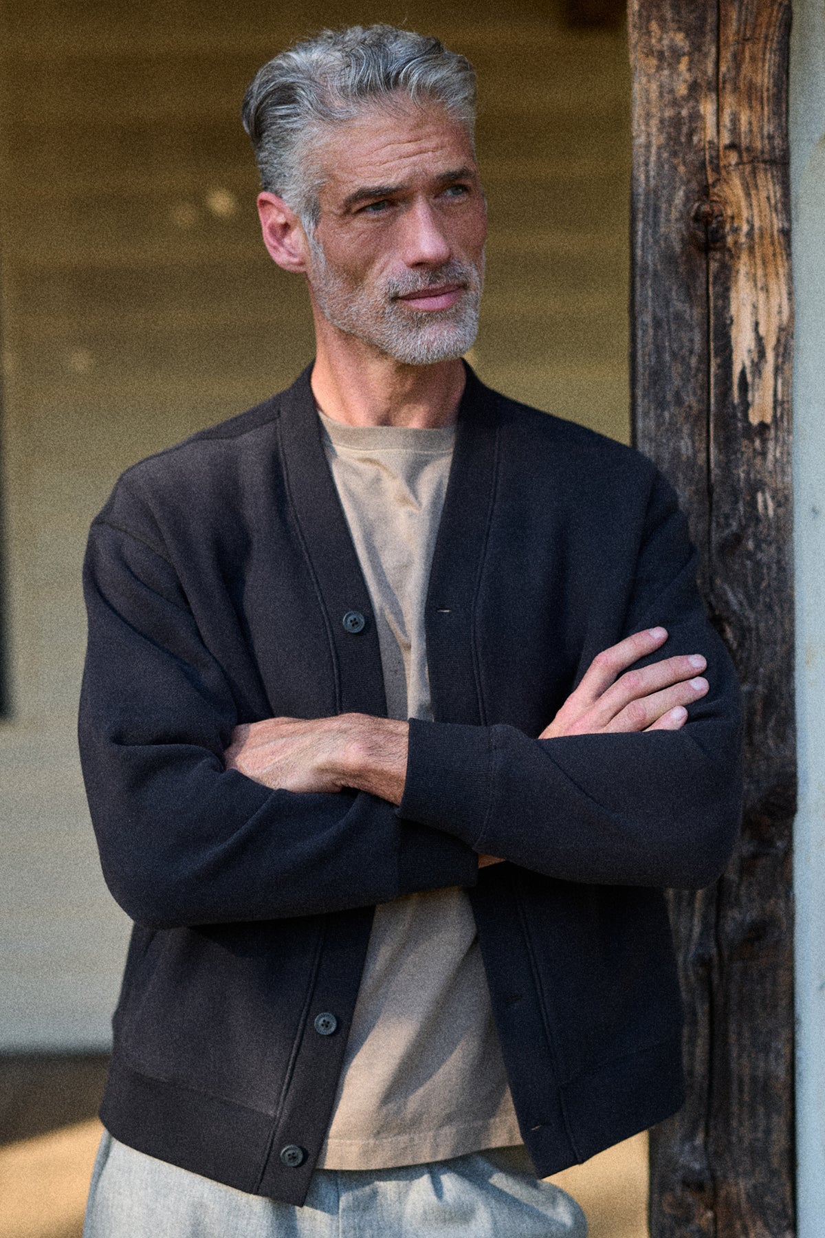 WALLACE - BRUSHED FLEECE CARDIGAN