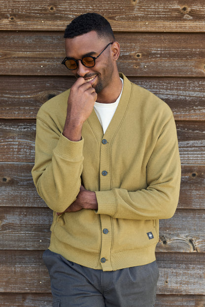 WALLACE - BRUSHED FLEECE CARDIGAN