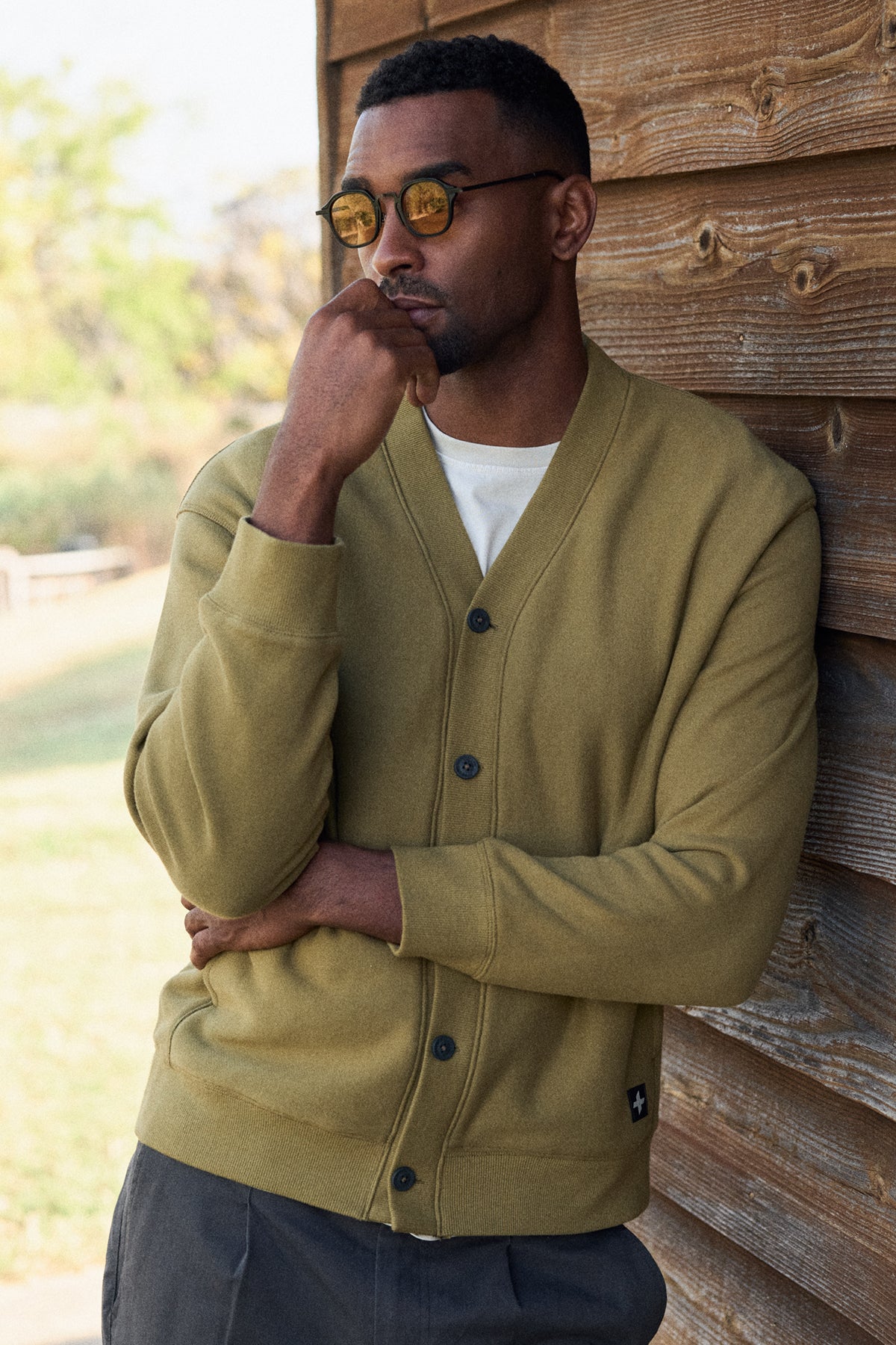 WALLACE - BRUSHED FLEECE CARDIGAN