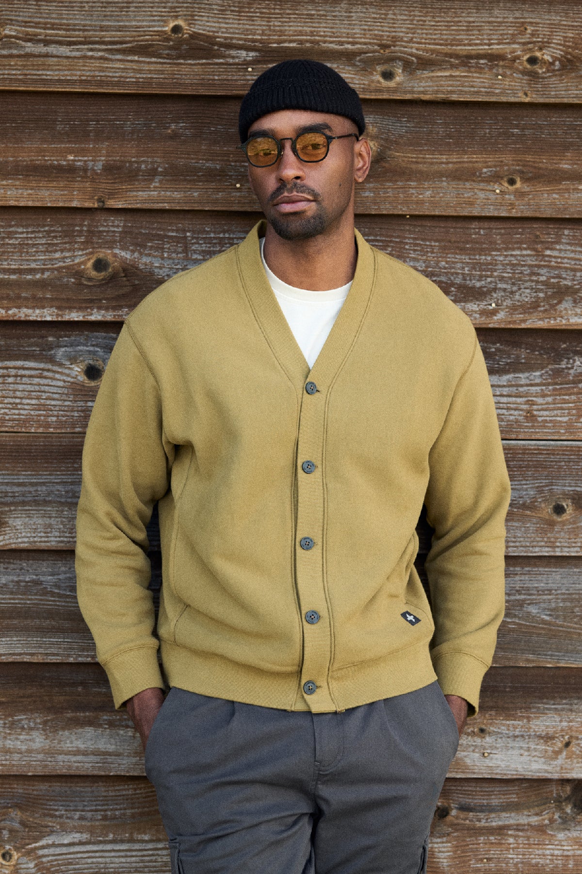WALLACE - BRUSHED FLEECE CARDIGAN